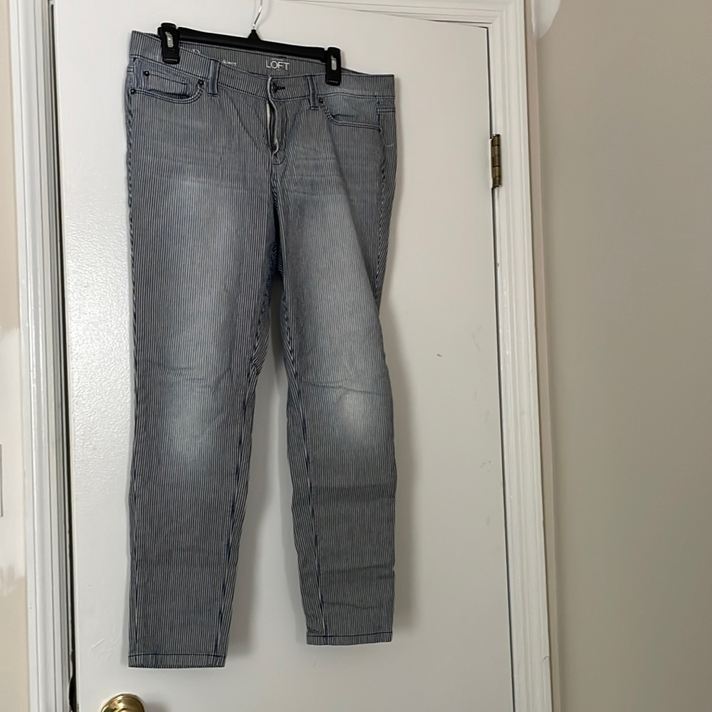 12 Petite Modern Skinny Striped Jeans